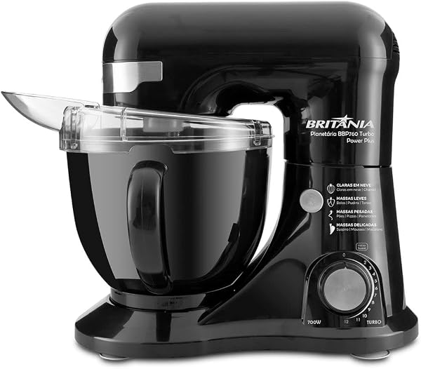 Batedeira Planetária Britânia BBP760P Power Plus Turbo 700W