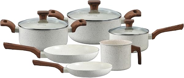 Conjunto de Panelas Mimo Style Pratic Cook Marmol 6 Peças (Indução)