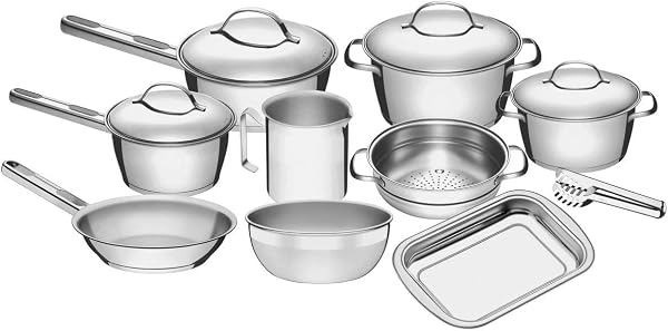 Conjunto de Panelas Tramontina Allegra 10 Peças Aço Inox
