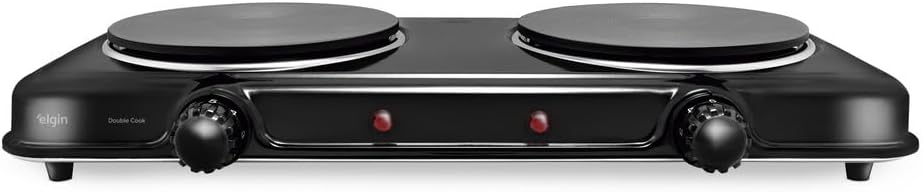 Fogão Elétrico Portátil Cooktop Elgin Double Cook 2 Bocas