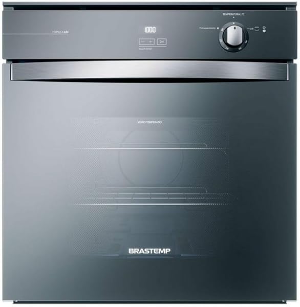 Forno de Embutir a Gás Brastemp BOA84AR 78 Litros Inox Espelhado