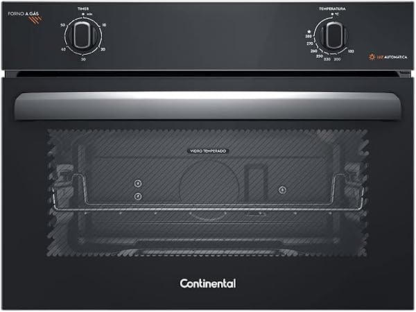 Forno de Embutir a Gás Continental OC4GM 50 Litros com TopLimpaFácil