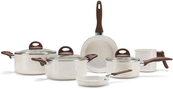 Jogo de Panelas Brinox Ceramic Life Smart Plus 6 Peças (Vanilla)