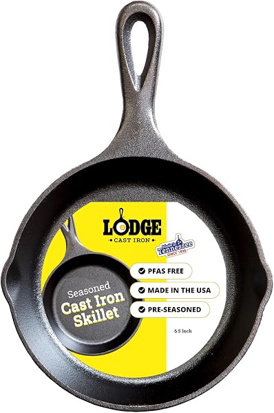 Lodge Frigideira de Ferro Fundido Pré-temperada 15,5 cm