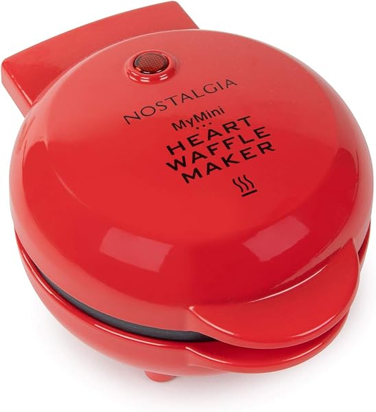 Máquina de Waffle Nostalgia MyMini em Formato de Coração