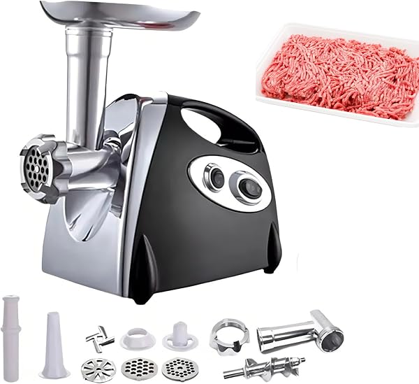 Moedor de Carne Elétrico 2800W Inox com 3 Discos