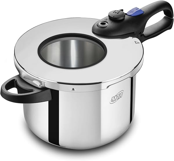 Panela de Pressão MTA em Aço Inox Premium com Visor 6 L
